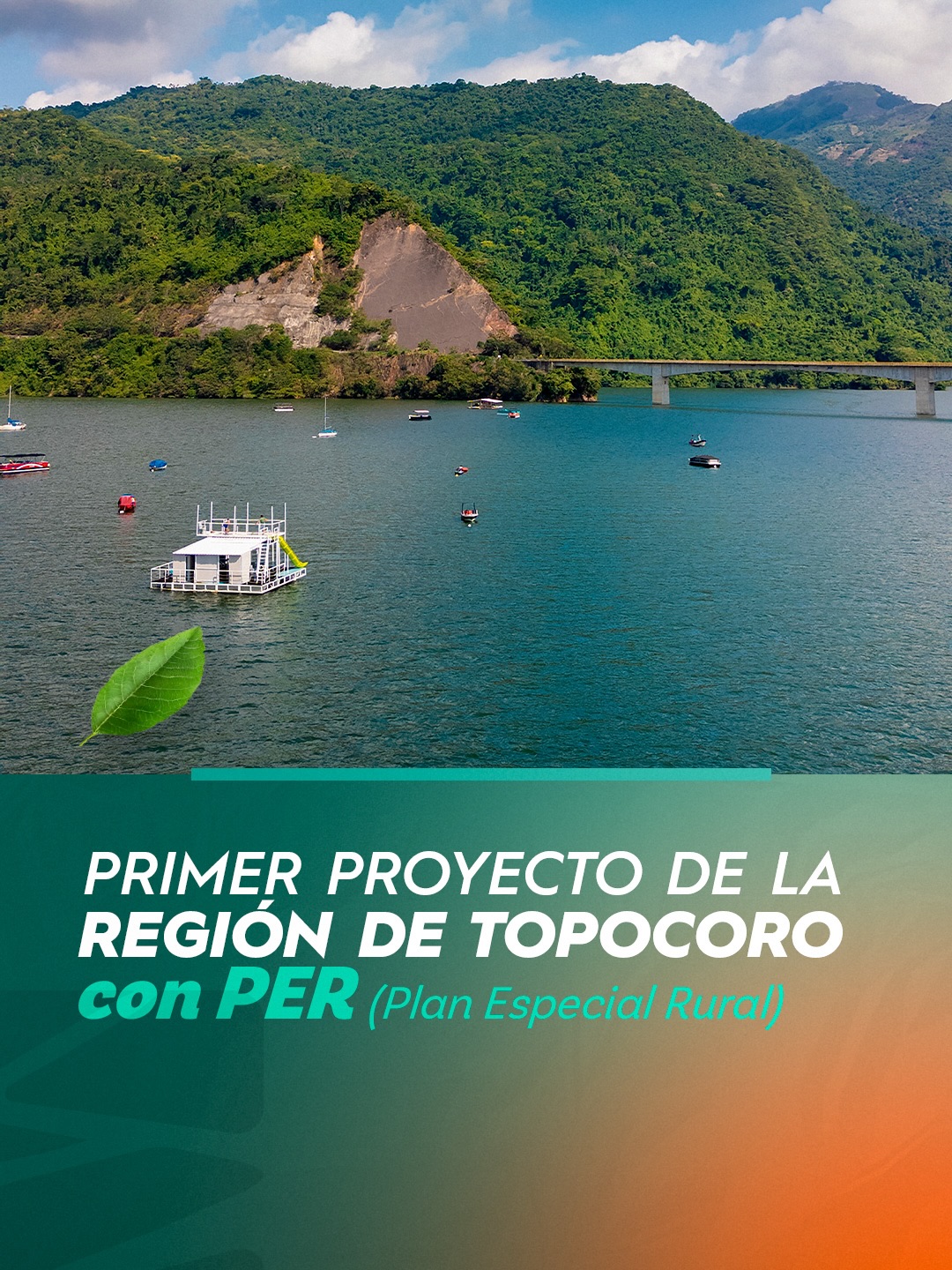 Embalse Topocoro con actividades náuticas